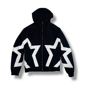 EPTM black & white star zip up hoodie 💫